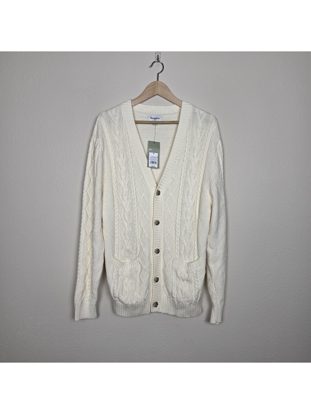 Goodfellow & Co Men's Long Sleeve V-Neck Cardigan Sweater M